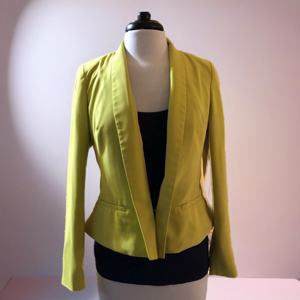 LAUNDRY by Shelli Segal chartreuse Jacket 6